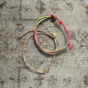 Set of 2 Pura Vida Adjustable Bracelets